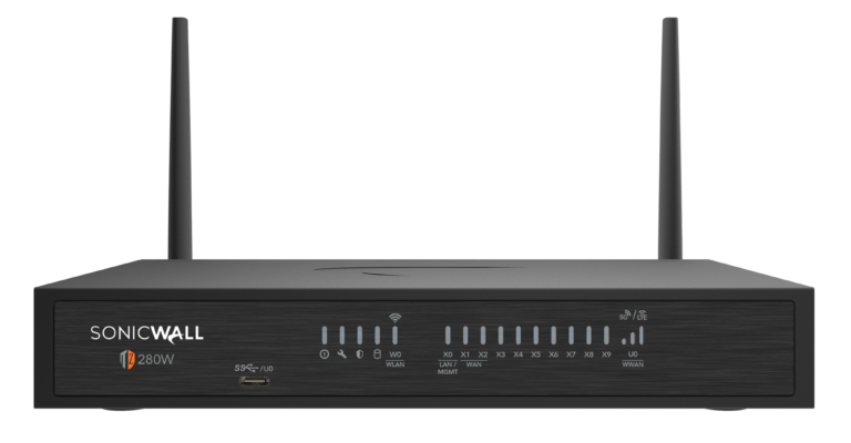 SonicWall TZ280シリーズのメーカー写真（写真はTZ280W）