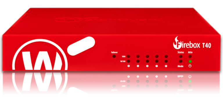 WatchGuard Firebox T40の公式前面製品画像