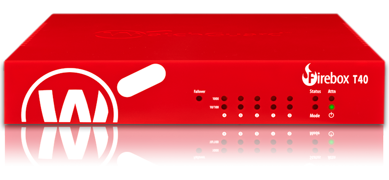 WatchGuard Firebox T40の公式前面製品画像